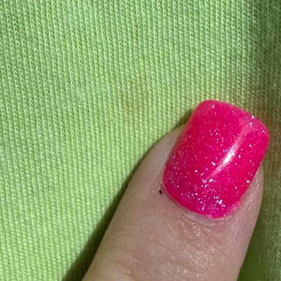 Disney Parks Lime Green Tinker Bell Tink Happy Thoughts Tee Small - Picture 6 of 6